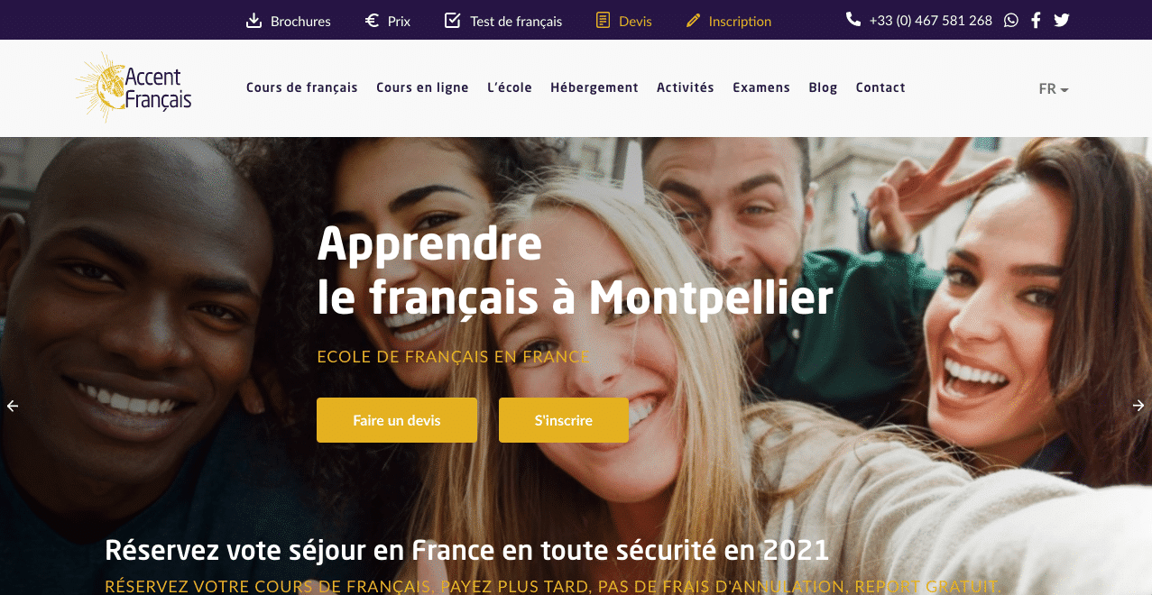 Nouveau site web Accent Français