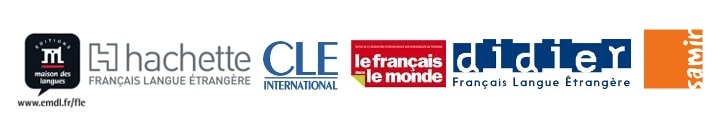 Bandeau éditeurs jformation 2023 Editeurs des journées de Formation du Groupement FLE 2019