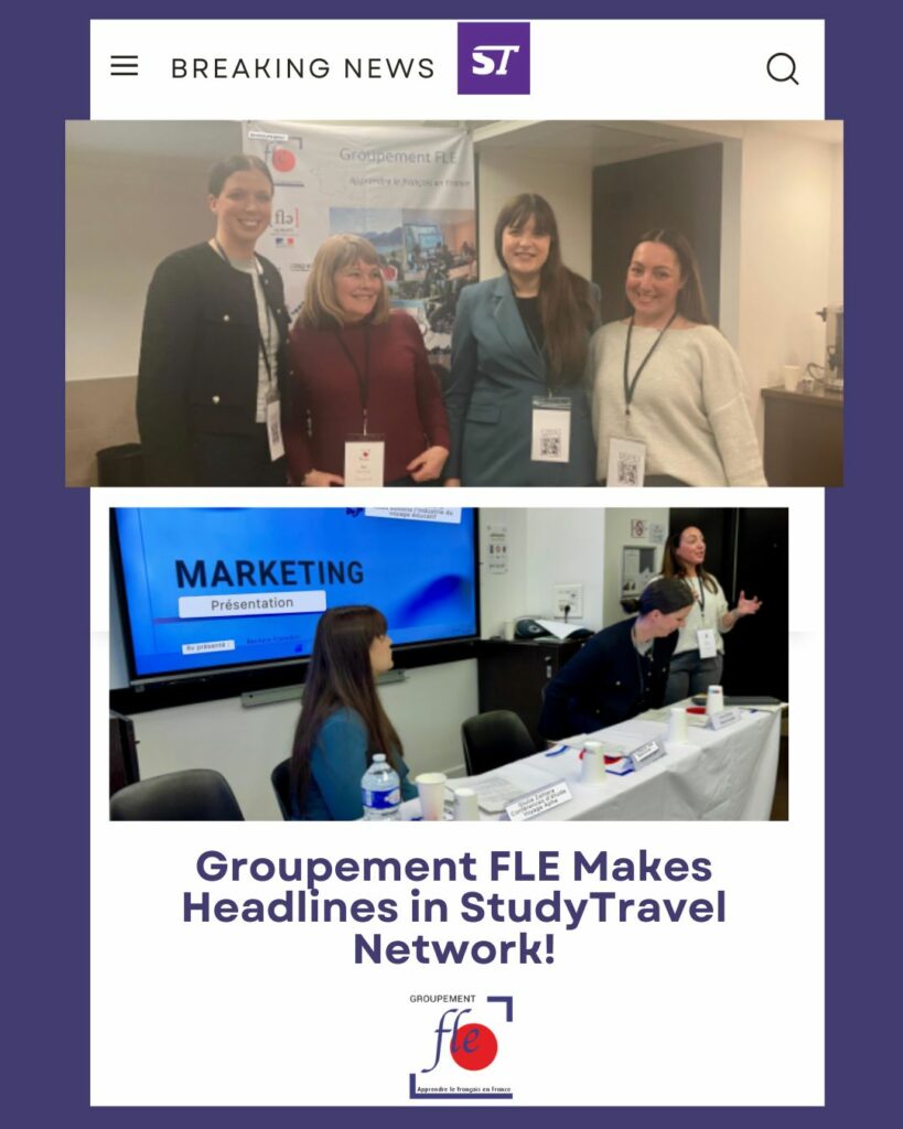 Groupement FLE in the Spotlight in StudyTravel Network